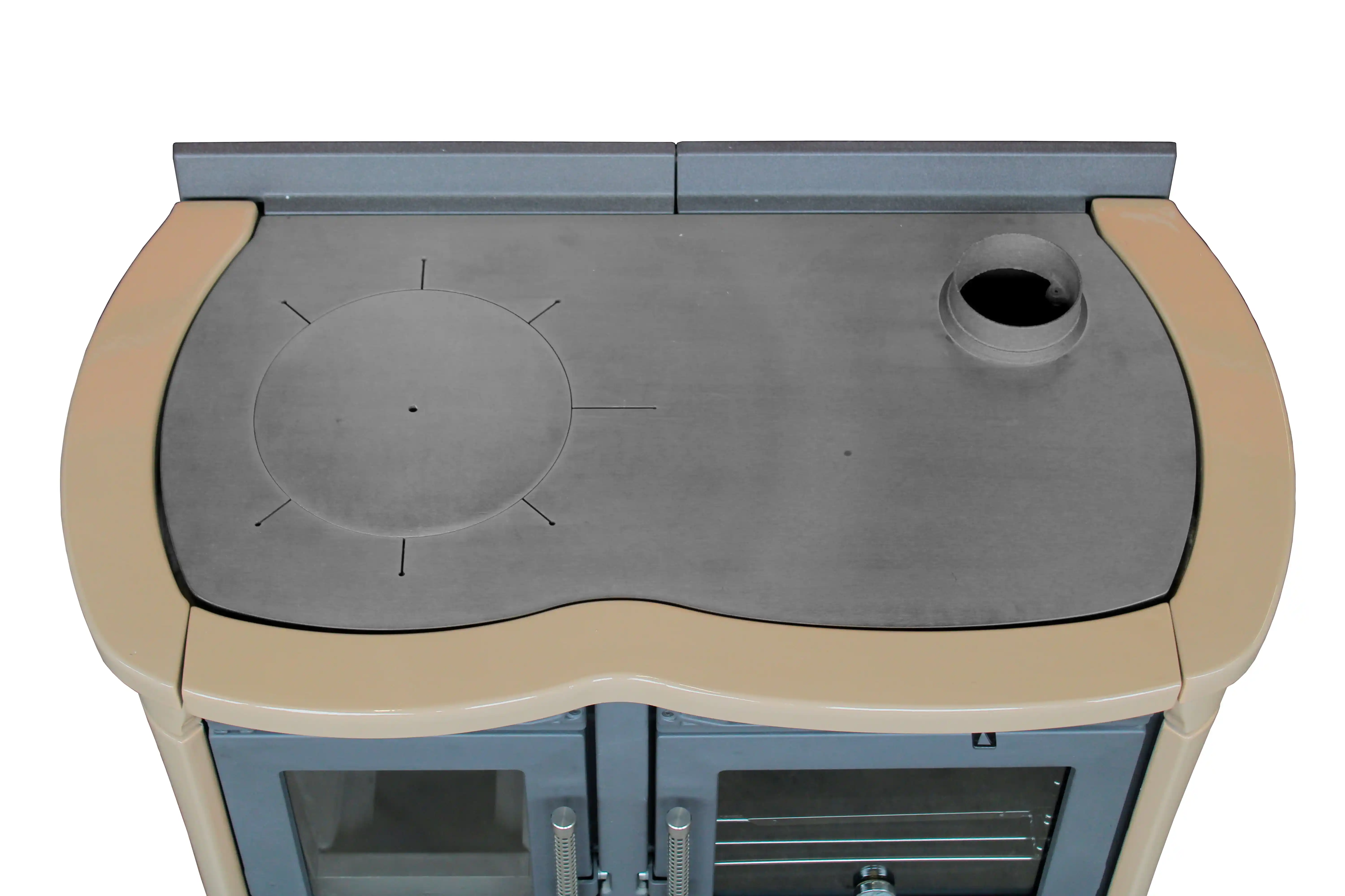 Cucina legna design Perla Moderna piano cottura