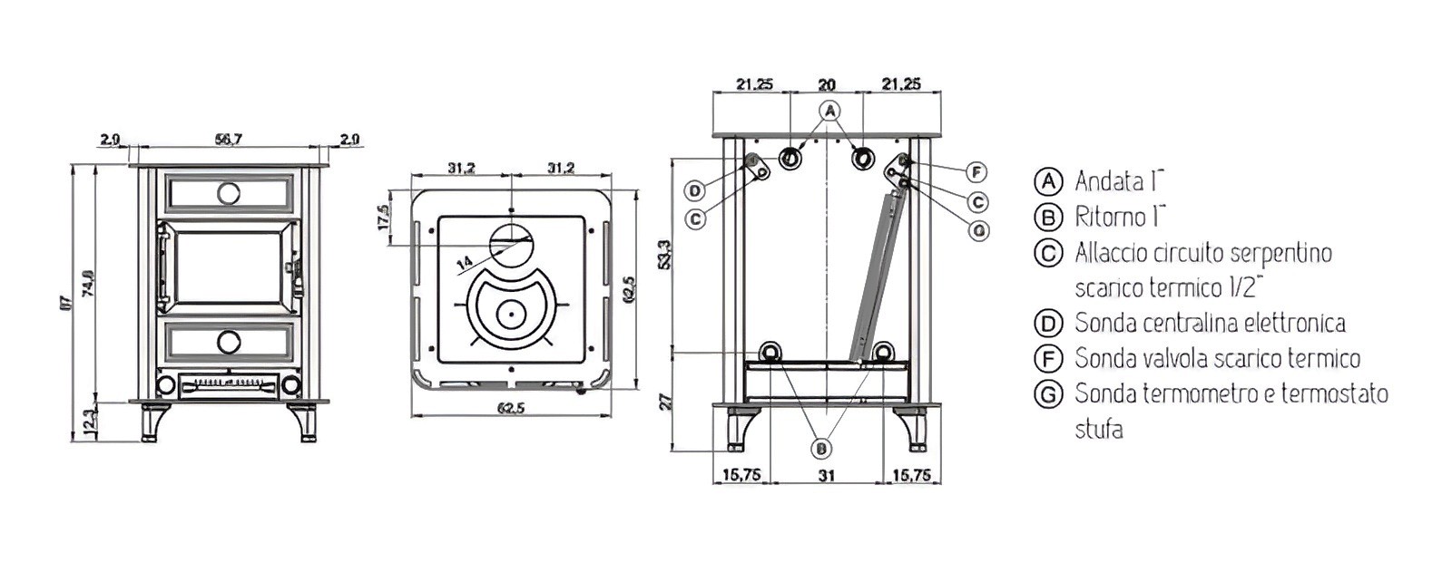 Disegni e misure Maxi FC