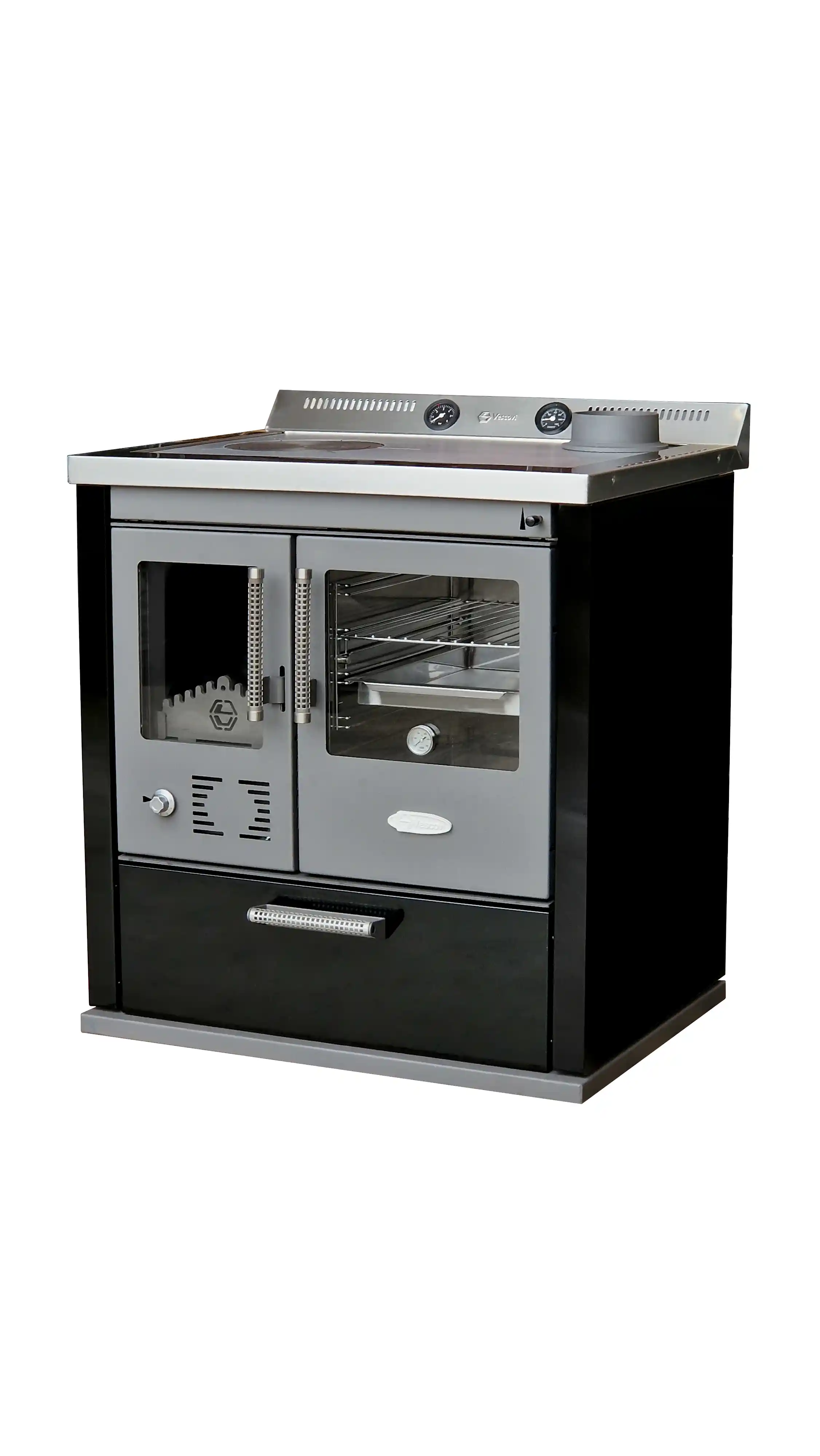 Termocucina a legna Dama FC vista lato destro